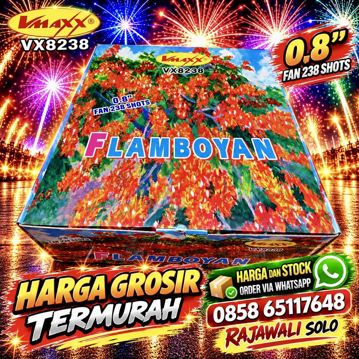 238 SHOT 0,8 - FLAMBOYAN - KEMBANG API