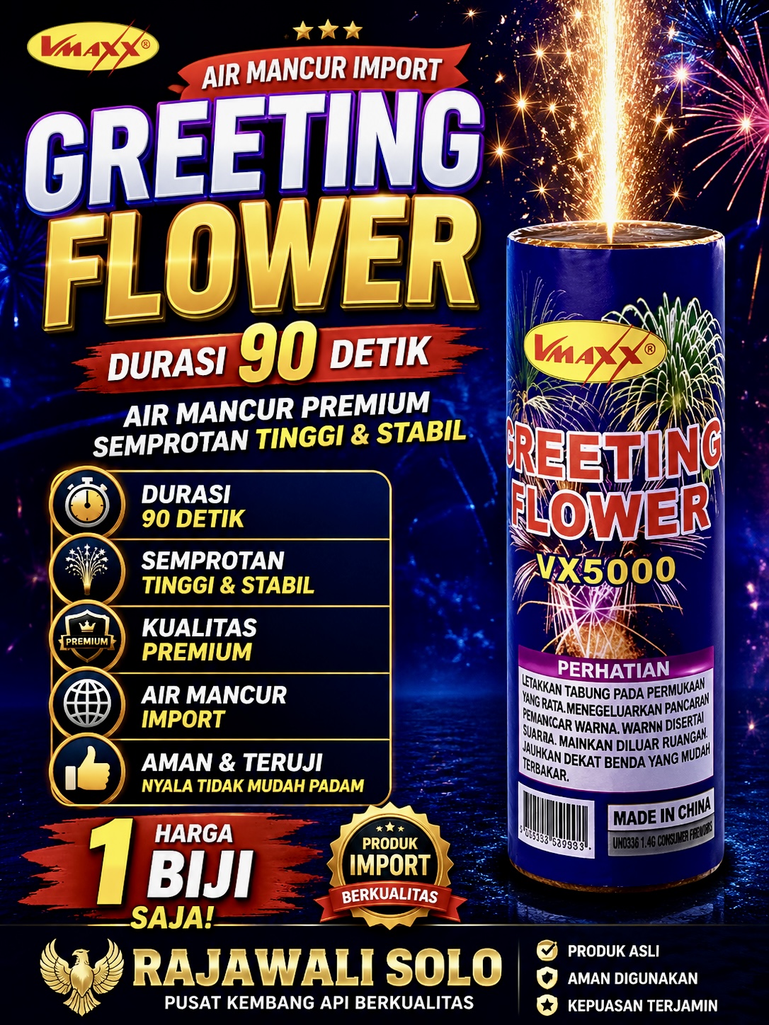 Air mancur greeting flower 90 detik