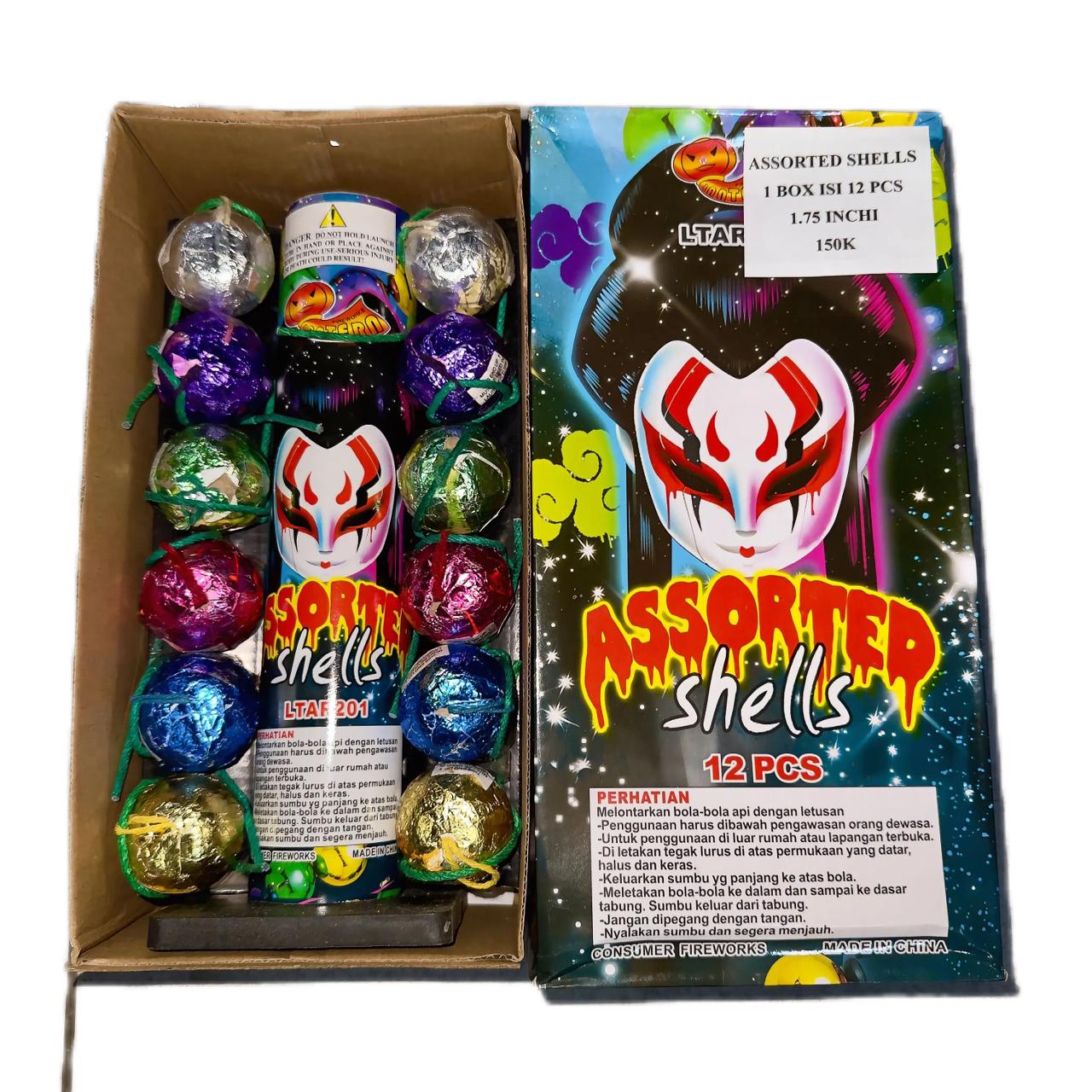 ASSORTED SHELLS 1.75 / 12 PCS