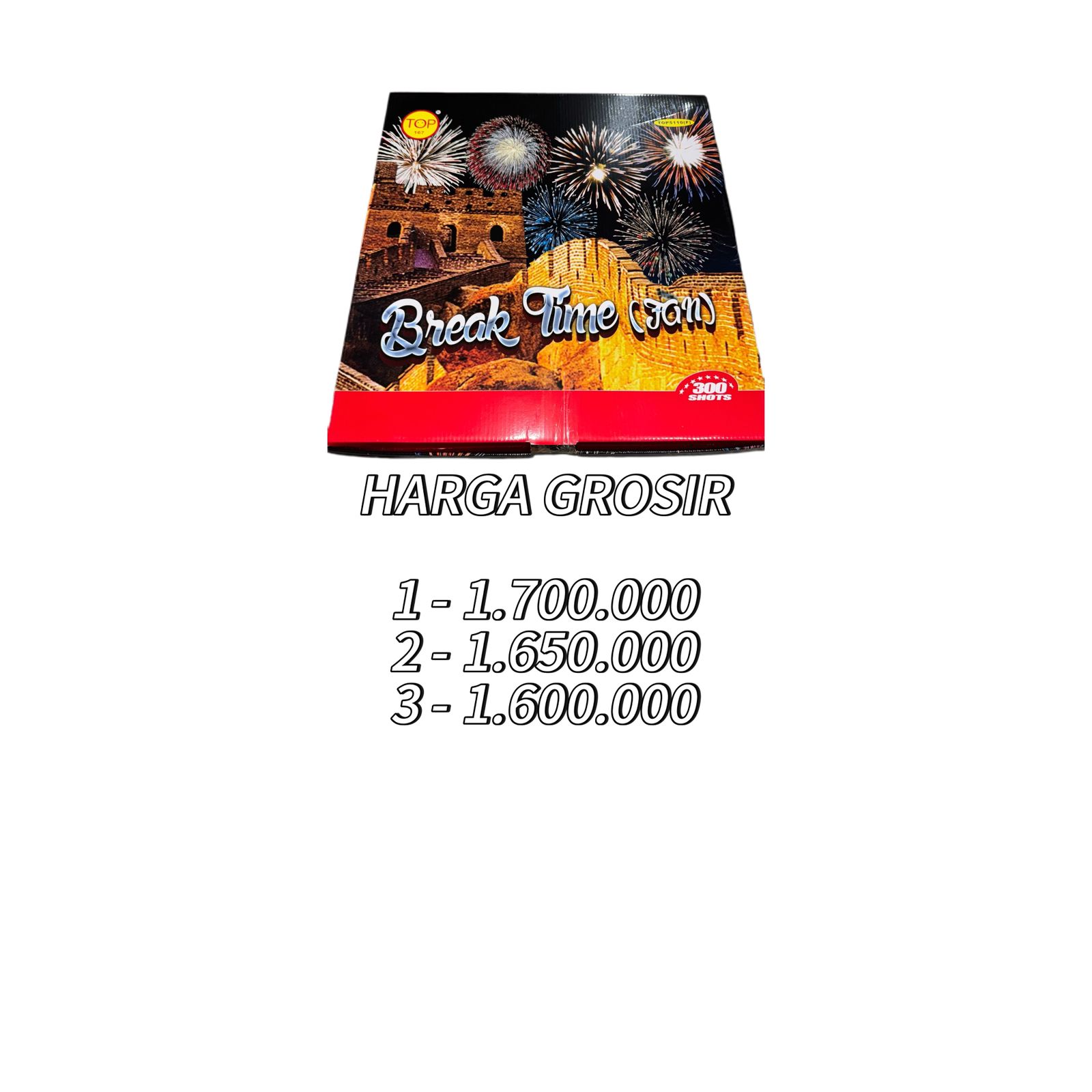 BREAK TIME FAN 300 SHOT 0,8" [  FAN SHAPE VARIASI ]