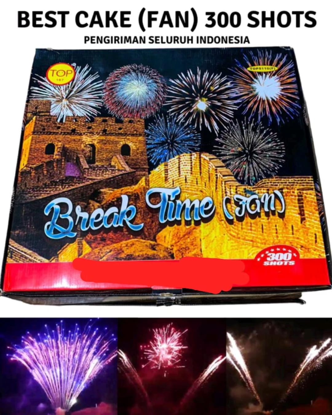 BREAK TIME FAN 300 SHOT 0,8 ( 1 MENIT )