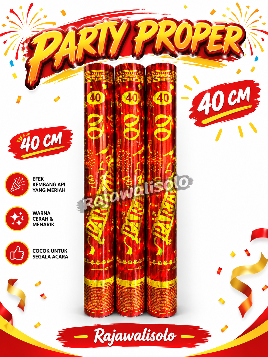 Confetti party 40 cm 