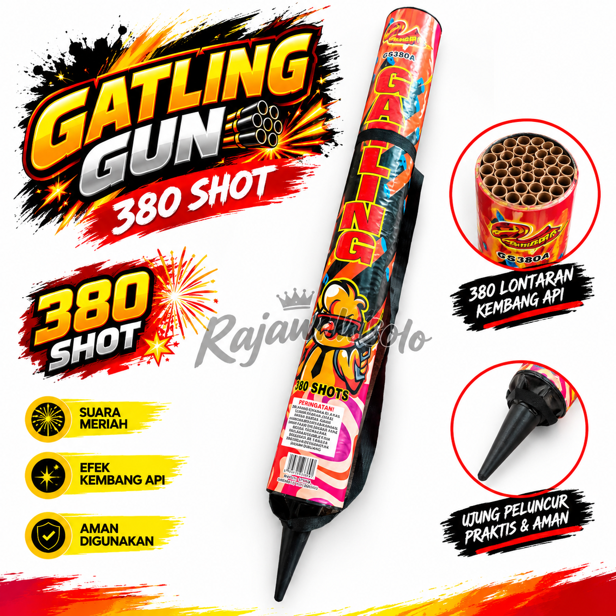 Gatling gun 380 shot - lantern 