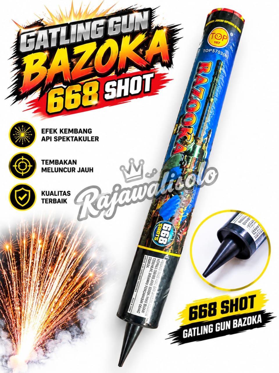 Gatling gun /Bazoka 668 shot - Top 