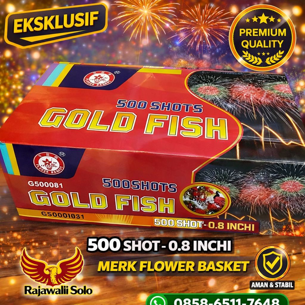 KEMBANG API CAKES - GOLD FISH 500 SHOT 0,8