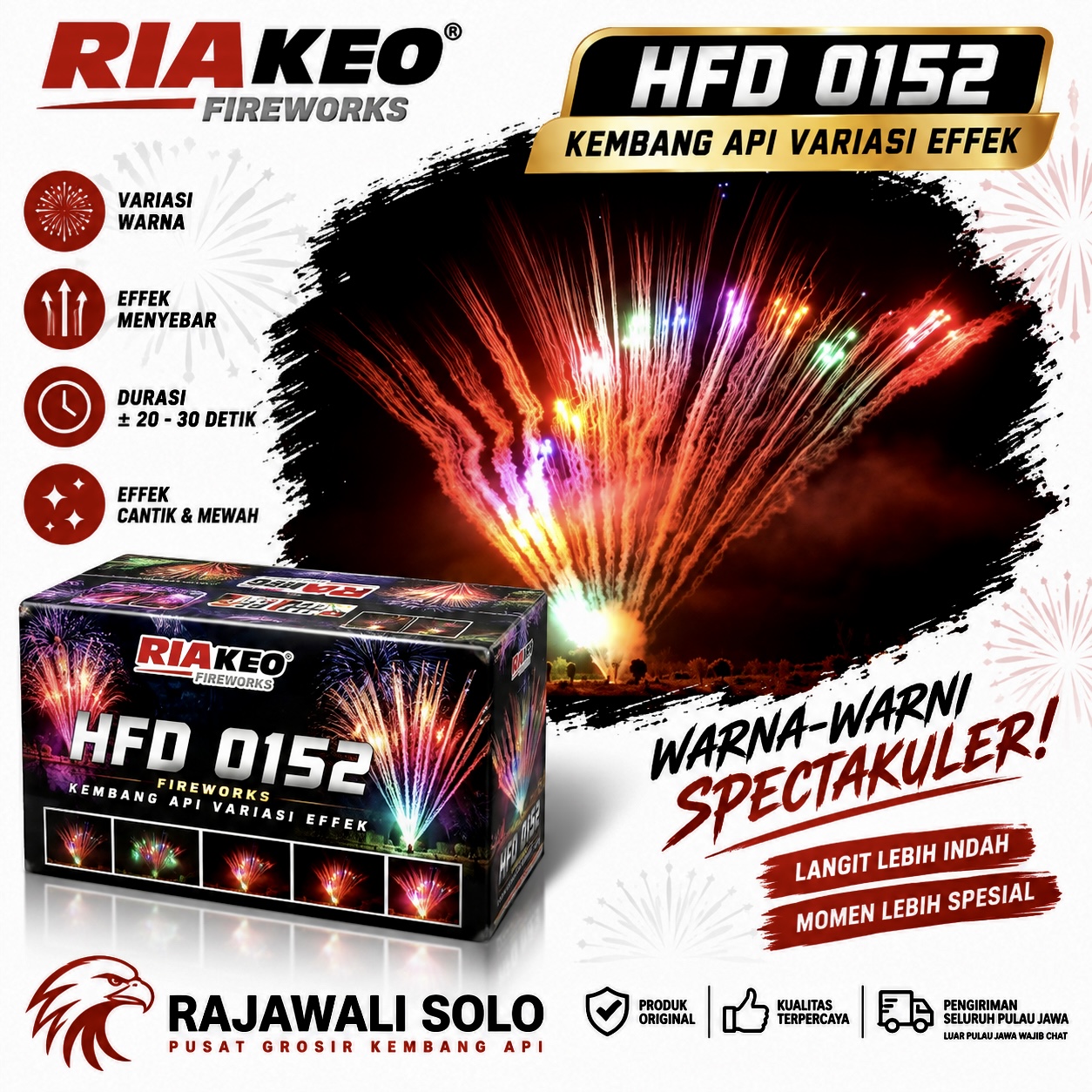 HFD 0152 kembang api EFFEK Riakeo variasi 
