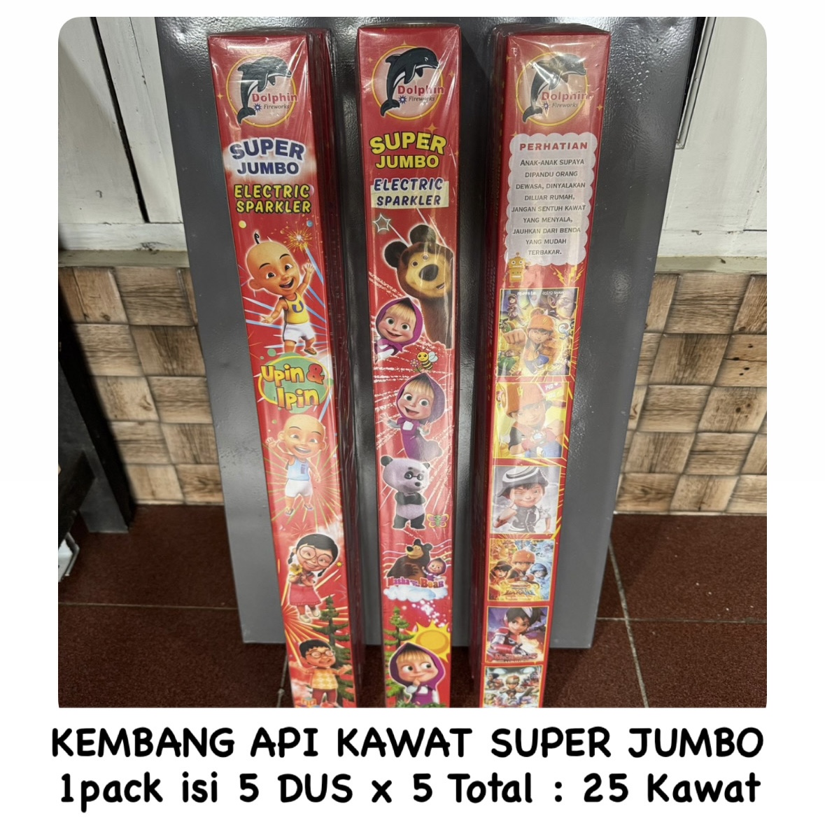 Kembang Api Kawat SUPER JUMBO / 1 PACK ISI 5 DUS X 5 KAWAT TOTAL 25 KAWAT
