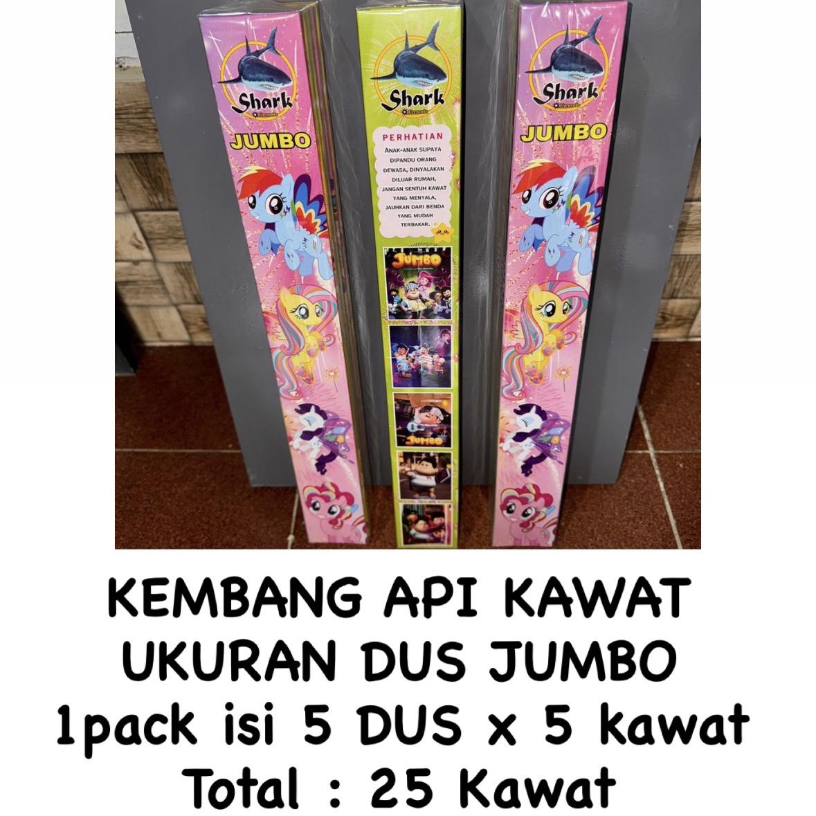 Kembang Api Kawat UKURAN JUMBO 1 PACK ISI 5 Dus x 5 Kawat TOTAL 25 KAWAT