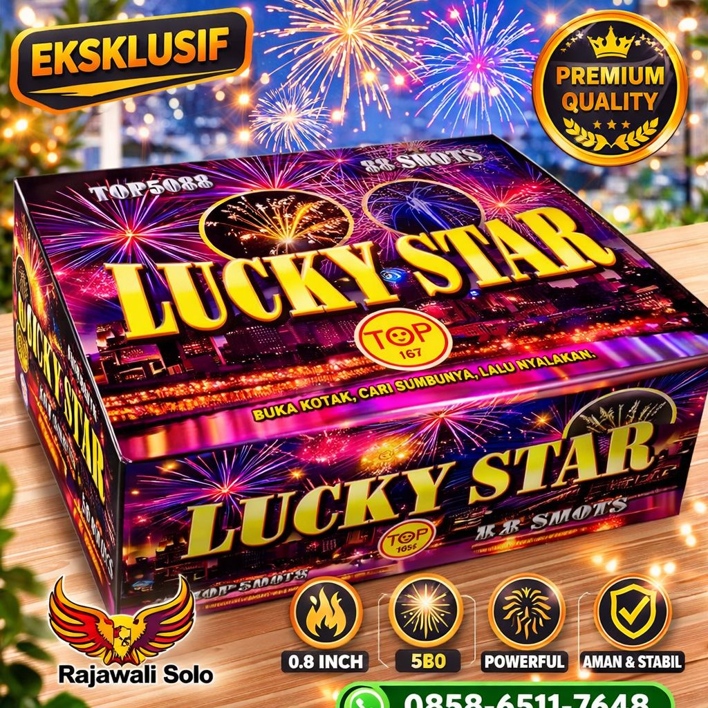 LUCKY STAR 88 SHOT 0,8+1,0" [ VARIAN KIPAS FAN SHAPE ]