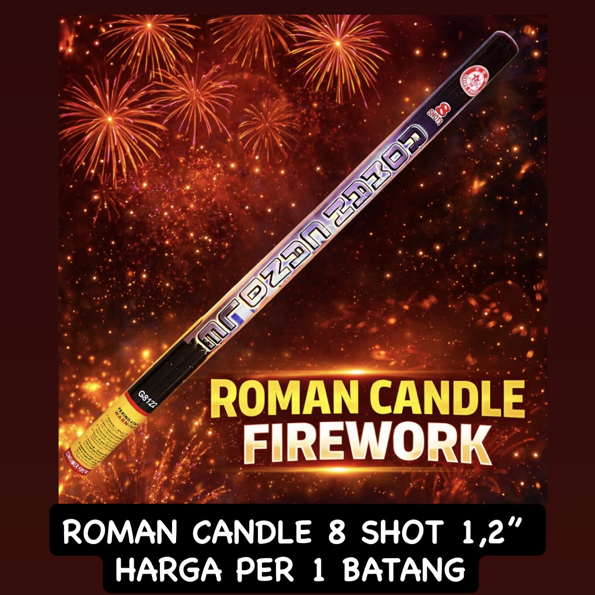 Roman Candle 8 Shot 1,2 Inch