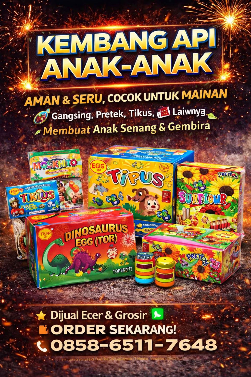 KEMBANG API ANAK ( GANGSING, TIKUS, PRETEK DLL )