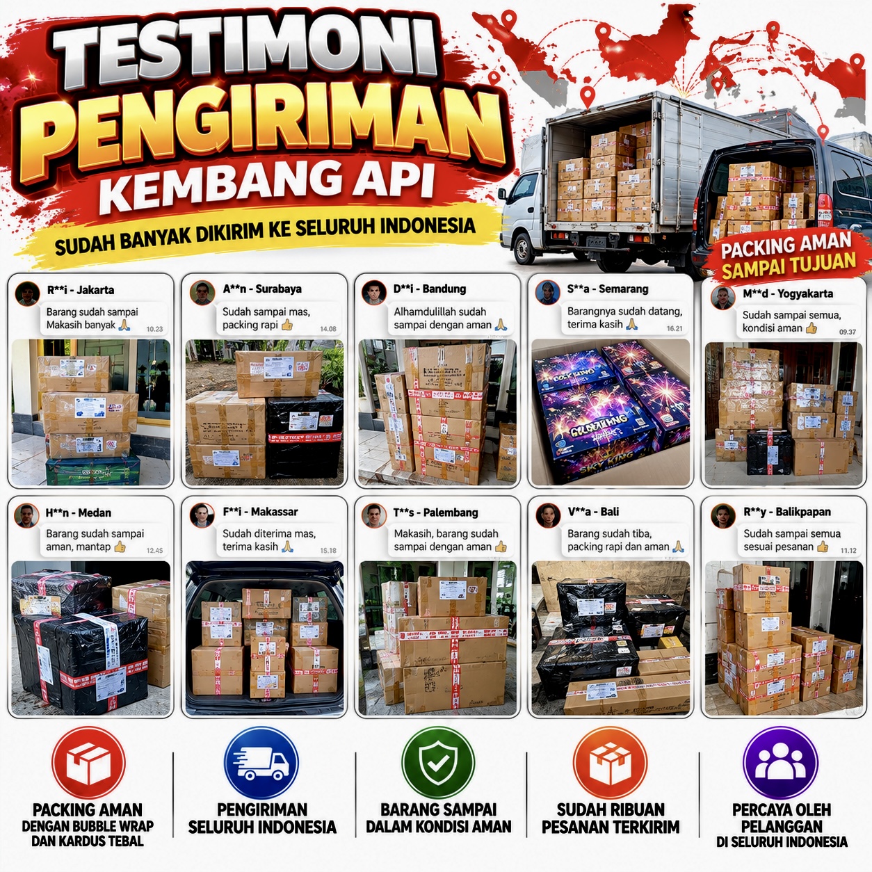 TESTIMONI PENGIRIMAN